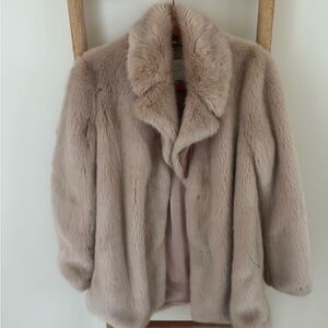 Zara Soft Pink Teddy Jacket